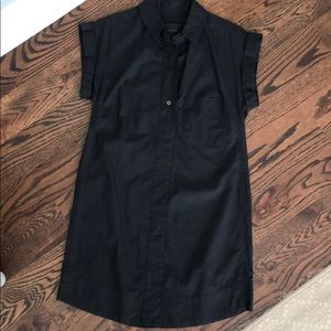 J.Crew Black cotton shirt dress